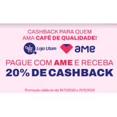 Imagem da oferta Todo Site Loja Café Utam com 20% de Cashback AME