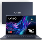 Imagem da oferta Notebook VAIO FE 16 AMD Ryzen 7-5825U Linux 16GB RAM total 256GB SSD Tela 16" IPS WUXGA Antireflexo - Cinza Grafite