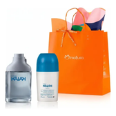 Imagem da oferta Kit Presente Kaiak: Deo Colônia 25ml + Desodorante Roll-on 75ml + Sacola De Presente P