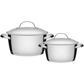 Imagem da oferta Jogo de Panelas com Fundo Triplo 2 Peças Tramontina 65660230 Inox