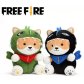 Imagem da oferta Boneco de Pelúcia do Free Fire Verde da Sorte/Azul Escuro 25cm