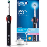 Imagem da oferta Escova Elétrica Recarregável Oral-B Pro 2000 Sensi Ultrafino 220v + 1 Refil Sensi Ultrafino