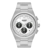 Imagem da oferta Relógio Orient Solartech MBSSC274 P1SX Cronógrafo em Aço inoxidável Panda 43MM.