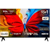 Imagem da oferta Smart TV TCL 40 Polegadas Full HD QLED S5K WiFi Bluetooth Google TV 2 HDMI HDR10 Dolby Audio 40S5K