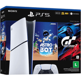 Imagem da oferta Console PlayStation 5 Slim Edição Digital 825GB + Jogos Astro Bot e Gran Turismo 7