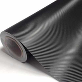 Imagem da oferta Envelopamento Fibra Carbono Preto 1Mx30Cm Para Coluna Carro