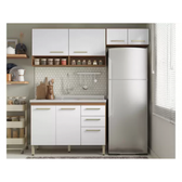 Imagem da oferta Cozinha Compacta Demóbile Dama Miss com Balcão - 7 Portas 2 Gavetas