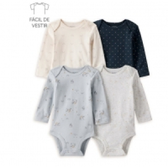 Imagem da oferta Kit Body Bebê 4 Peças Variadas Multicor Carter's
