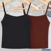 Imagem da oferta Kit 3 Regatinhas Femininas Suplex Forro Duplo Básica Casual