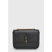 Imagem da oferta Bolsa Feminina Santa Lolla Textura Entrelaçada Preta