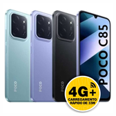 Imagem da oferta Smartphone Xiaomi POCO C85 4G NFC Tela LCD 6.9" Câmera 50MP Versão Global Original Lacrado