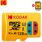 Imagem da oferta Cartão Micro SD Kodak-Original U3 A1 V30 MicroSD TF Classe 10 128GB