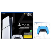 Imagem da oferta PlayStation 5 Slim Digital Edition Console + Blue Controller Bundle (KSA version)