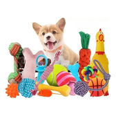 Imagem da oferta Kit 6 Brinquedos Mordedor Cachorro Filhote Anti Estress Pet
