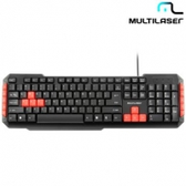 Imagem da oferta Teclado Multimidia USB GAMER RED KEYS TC160 - Multilaser
