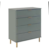 Imagem da oferta Cômoda Ditália Manaus 4 Gavetas