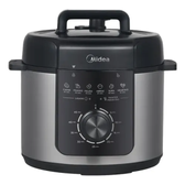 Imagem da oferta Panela De Pressão Mecânica Preta E Inox 4l Midea Cor Cinza