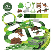 Imagem da oferta Pista Carrinho Dinossauro Looping Radical Luz Som 217 Peças