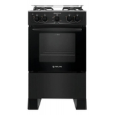 Imagem da oferta Fogão 4 Bocas Atlas Mônaco Plus Preto Com Mesa Inox E Acendimento Automático Bivolt