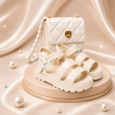 Imagem da oferta Kit Sandália + Linda Bolsa (Tam.21 ao 28 Diversas Cores)