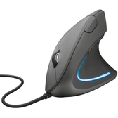 Imagem da oferta Mouse Gamer Ergonômico Inland Sounds USB Óptico com LED Design Vertical Preto