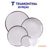 Imagem da oferta Jogo de Jantar Canyon Porcelana Decorada 20 Peças Tramontina