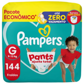 Imagem da oferta Fralda Pampers Pants Ajuste Total G, 144 Unidades