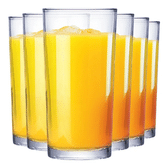 Imagem da oferta Jogo de Copos de Vidro Long Drink para Água e Suco 255ml 6pcs Ruvolo