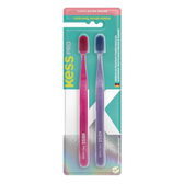 Imagem da oferta Kess Pack Com 2 Escovas Dentais Pro Extra Macias, Cores Sortidas