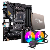 Imagem da oferta Placa Mae Asus Tuf Gaming B550M Plus Matx Ddr4 Processador Amd Ryzen 7 5700X Water Cooler Mach1 Logic Rgb 240Mm
