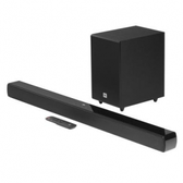 Imagem da oferta Soundbar JBL com Subwoofer Bluetooth 60W RMS HDMI Dolby Digital Controle Remoto Preto 28913534 - JBLSB140BLKBR