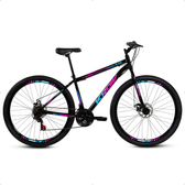 Imagem da oferta Bicicleta Aro 29 Aço Carbono Freios A Disco 21 Marchas Krow Bikes Para o dia a Dia Passeio