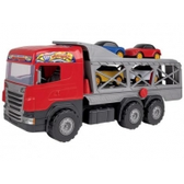 Imagem da oferta Caminhão de Brinquedo Super Cegonha Magic Toys 5 Peças com Acessórios