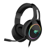 Imagem da oferta Havit Headphone Fone de Ouvido H2232d, Gamer, Iluminação RGB, com Microfone, Falante de 50mm, Conector 3.5mm, HAVIT, HV-H2232d, Cabo USB para Ilumin