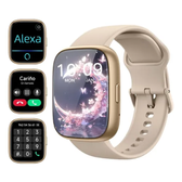 Imagem da oferta Smartwatch Relógio Inteligente Esportivo Com Ligaç Cáqui