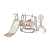 Imagem da oferta Playground Infantil 5x1 Mini Parque Balanço Escorregador Basquete Gol Futebol Explore Maxi Toys