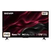Imagem da oferta Smart Tv Semp 50 Polegadas Led Full Hd S42r Roku Tv Wi-Fi Dolby Audio Brilho Até 240 Nits 50s42r