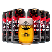 Imagem da oferta Kit de Cerveja em Lata Estrella Galicia - La Casa de Papel e Leve Copo Exclusivo da Marca