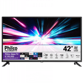 Imagem da oferta Smart TV LED 42" Philco Full HD PTV42G6FR2CPF com Roku TV Google Assistente Dolby Audio e processador Quad-core