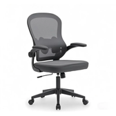 Imagem da oferta Cadeira de Escritório Executiva Base Preta com Rodinha Fortt Linea Cinza - CSF20-CZ
