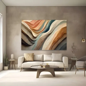 Imagem da oferta Quadro Abstrato Moderno Horizontal 130x90 Decorativo Sala