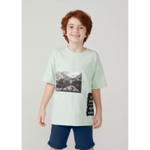 Imagem da oferta Camiseta Infantil Menino Manga Curta - Verde