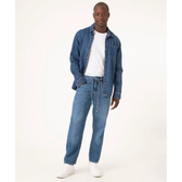 Imagem da oferta Calça Jeans Baggy com Cordão Masculina - Clock House
