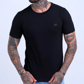Imagem da oferta Camiseta Básica Masculina Slim Fit Algodão Lisa Várias Cores