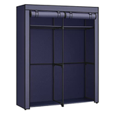 Imagem da oferta SONGMICS Guarda-roupa com 2 Cabides Armário de Tecido para Armazenamento de Roupas Cabide Dobrável para Quarto ou Cl