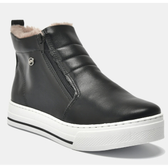 Imagem da oferta BOTA FEMININA VIA MARTE CANO CURTO CASUAL COM PELO ZIPPER