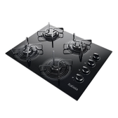 Imagem da oferta Fogão Cooktop 4 Bocas Itatiaia À Gás Com Acendimento Automático Vidro Temperado Preto Bivolt