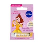 Imagem da oferta Nivea Hidratante Labial Cupcake De Baunilha Ed. Limitada Bela Disney Princesa 4,8g, Hidratação Intensa 24h, Cor Suave, Brilho Delicado, Manteiga De