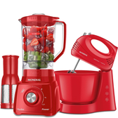 Imagem da oferta Kit Liquidificador 550W Turbo Power+ Batedeira 400W Prática -Mondial