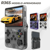 Imagem da oferta Playstation R36S + de 15.000 Videogame Tela IPS 3.5 Polegadas Suporta Expansão De Memória 64GB + 20 emuladores de jogo